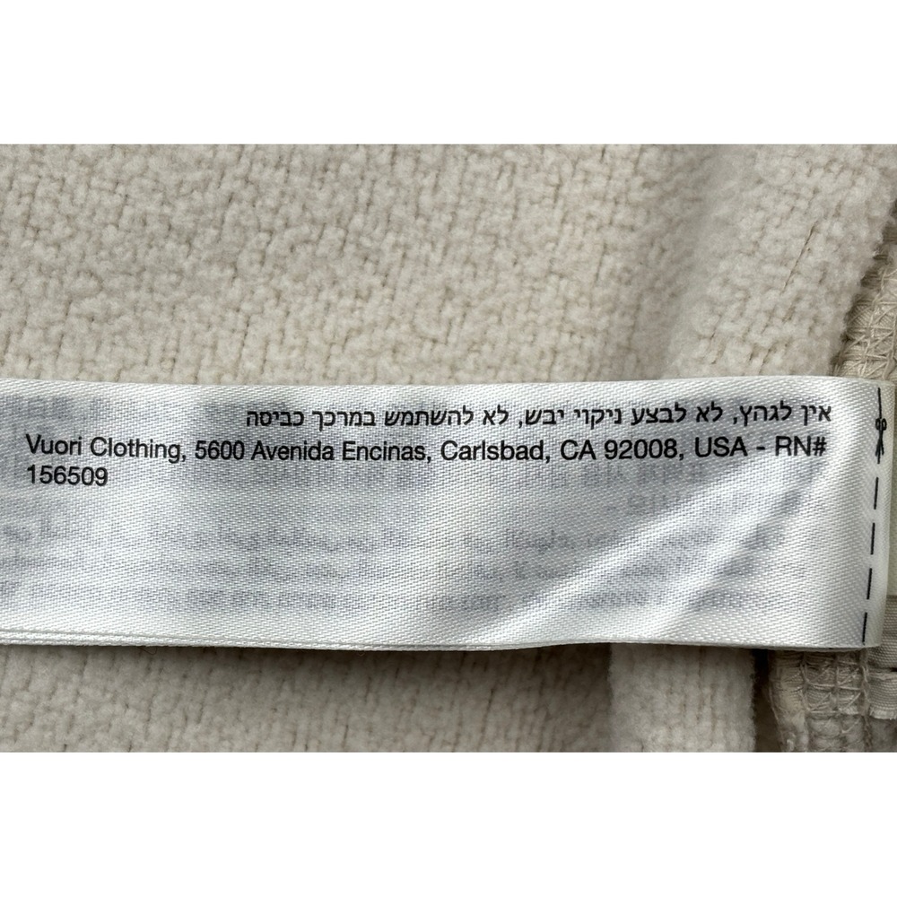 Vuori Sherpa Fleece Vest Womens XS Cream Off White Full Zip Outdoor Cozy Gilet - Picture 11 of 11